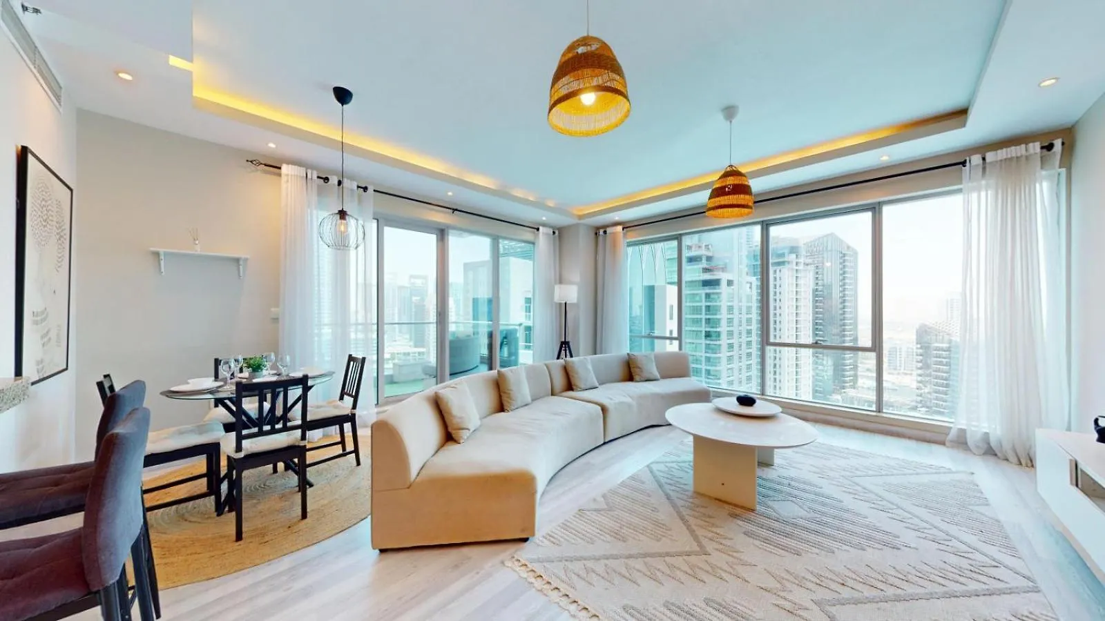 別荘 ドバイ Shemara Tower - Elegant Two Bed With Marina Viewヴィラ アラブ首長国連邦